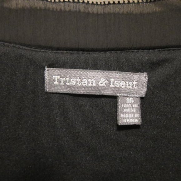 Black Velvet and Sheer Overlay Party Dress - Picture 5 of 5